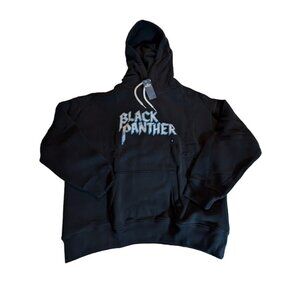 Hollister Cali x Marvel Black Panther Men's XL Black Oversized Fit Hoodie New